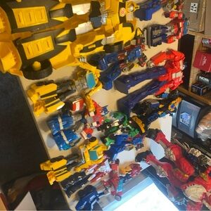 Transformers and power rangers  - Yellow, Red, Blue